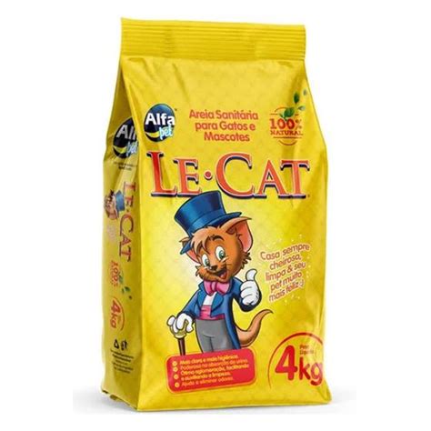 leccat|Areia Higiênica Tradicional Sanitária para Gatos Le Cat 4kg